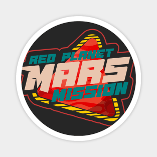 Planet Mars mission badge Magnet